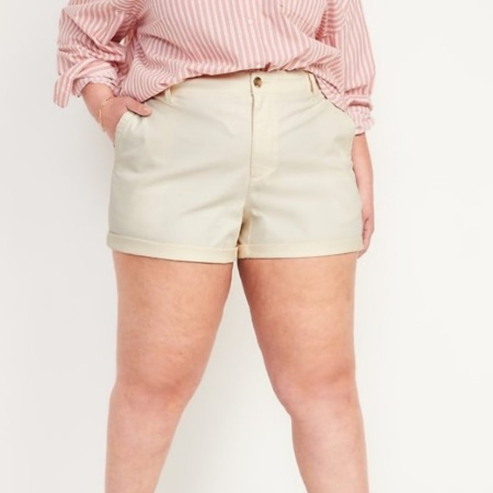 High-Waisted OGC Chino Shorts for Women 3.5-inch inseam - 3X